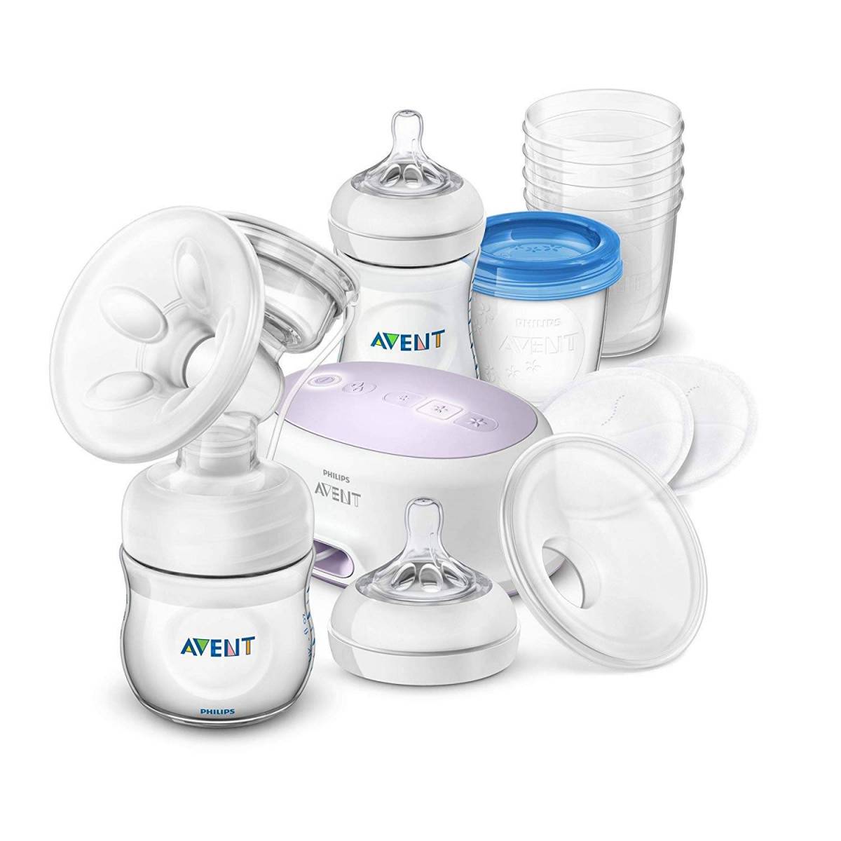 Philips Avent - Pack d'allaitement Tire lait électrique + biberons + accessoires