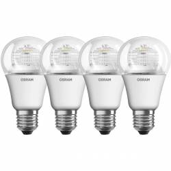 Osram 4052899388475 Ampoules LED standard Culot E27 6,0 W Blanc Lot de 4