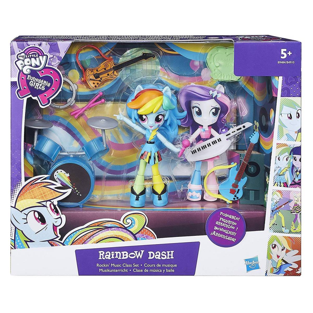 My Little Pony- Equestria Girls Mini Poupée Univers Rainbow Dash, B9484, Multi
