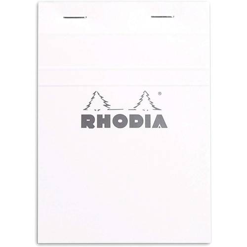 Bloc Rhodia N°13 White Ligné - 80 Feuillets