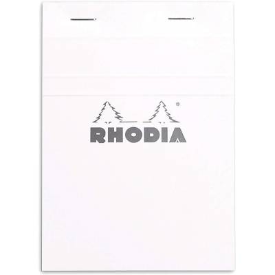 Bloc Rhodia N°13 White Ligné - 80 Feuillets