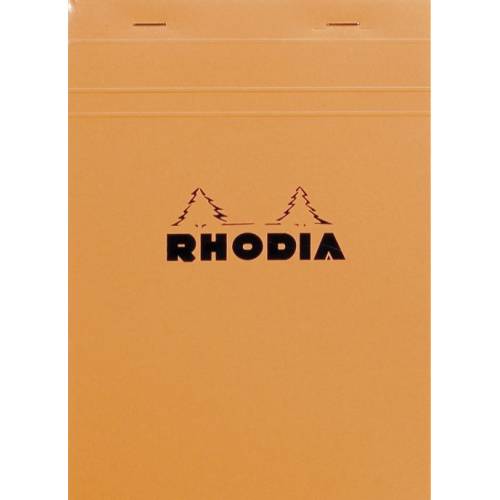Bloc Rhodia N°16 Orange Petits Carreaux - 80 Feuillets