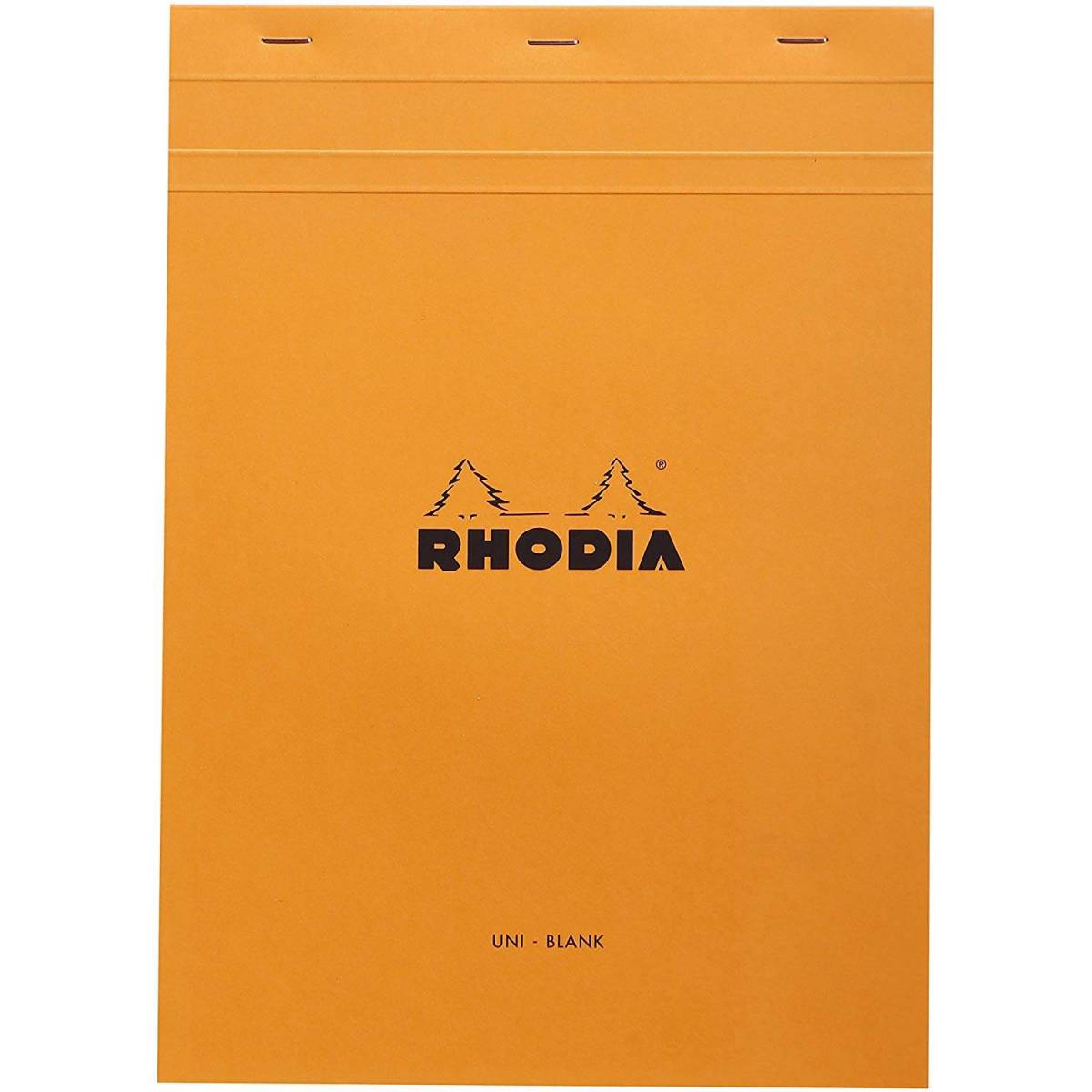 Bloc Rhodia N°18 Orange Réglure Unie - 80 Feuillets