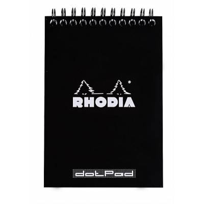 Bloc Rhodia Spirale N°13 Dot Pad Noir