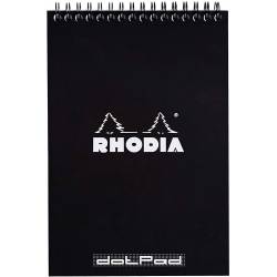 Bloc Rhodia Spirale N°16 Dot Pad Noir