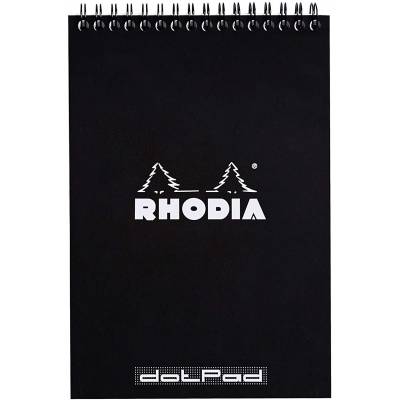 Bloc Rhodia Spirale N°16 Dot Pad Noir