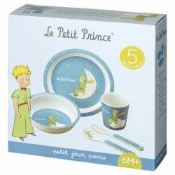 Coffret Repas Le Petit Prince Bleu 5 Pièces