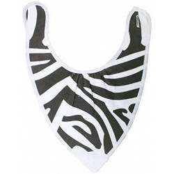 Bandana Birth Bib Zebra + Teething Ring