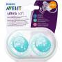 Philips Avent Ultra Soft Dummy 6-18 Months, Twin Pack