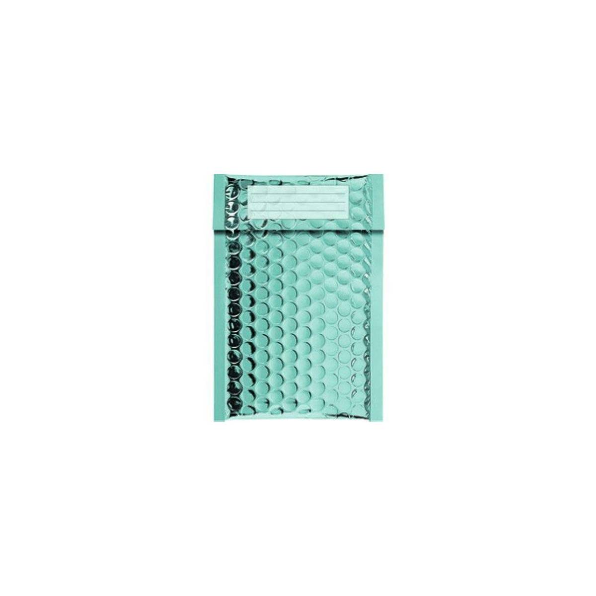 100 Enveloppes à Bulles Métalisées - 210X150 mm - C/0 - Qualité Premium (Turquoise)