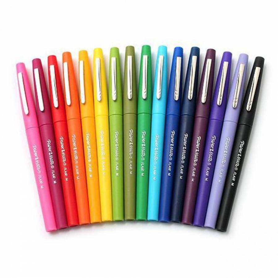 Geweldige eik Vochtigheid systematisch Bright 16 Color Paper Mate Flair Pen