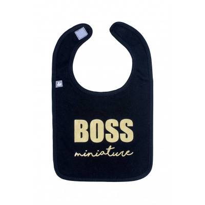 Bavoir "Boss miniature" Noir BB&Co