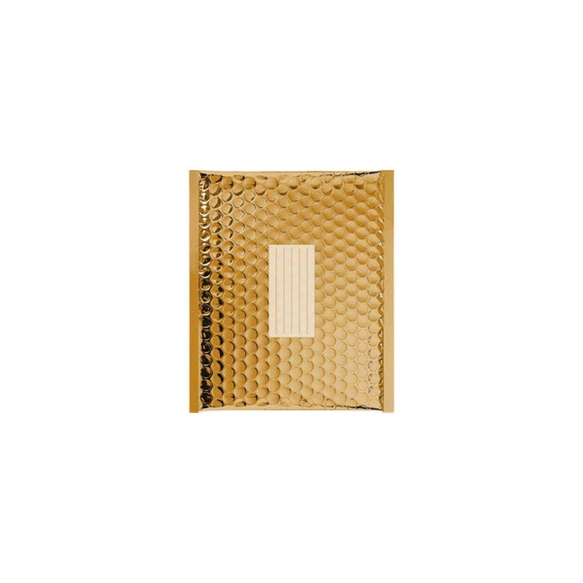 100 Enveloppes à bulles Métalisées Noir - 470 X 350 mm - K/7 - Fermeture Adhesive - Office Depot (Gold)