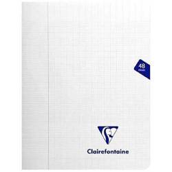 Clairefontaine - Cahier Mimesys Piqué Polypro Transparent - Grands Carreaux - 48 Pages - 17 x 22 cm