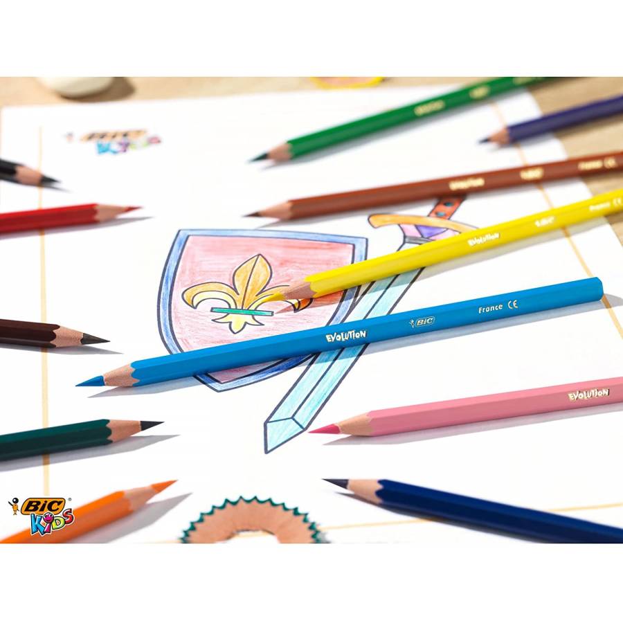 BIC Kids Evolution ECOlutions Colouring Pencils 24 Pack