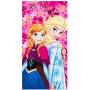 Disney Suncity Serviette de Plage La Reine des Neiges / Frozen / Elsa et Anna Serviette en Polyester CM. 140X70