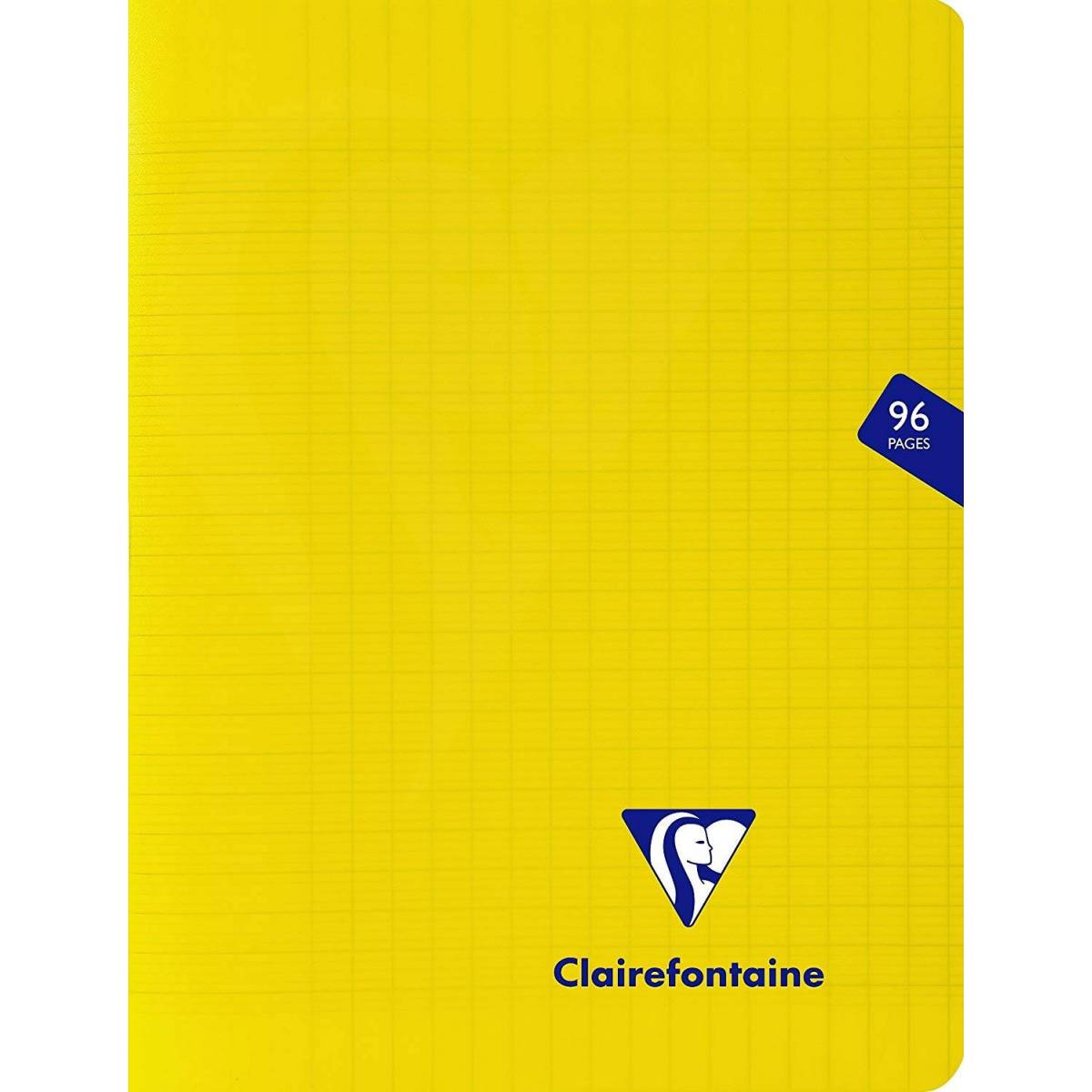 Clairefontaine - Cahier Mimesys Piqué Polypro Transparent - Grands Carreaux - 96 Pages - 17 x 22 cm