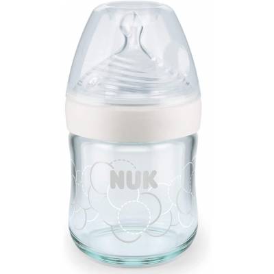 NUK Nature Sense biberon en verre, 0-6 mois, 120 ml