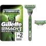 Gillette Mach3 Sensitive Rasoir Pour Homme + 2 Recharges
