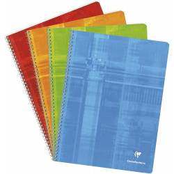 Cahier Clairefontaine Spirale 24x23 cm 100 pages Grands Carreaux