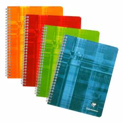 Cahier Clairefontaine Spirales 17x22 cm 120 pages Grands Carreaux