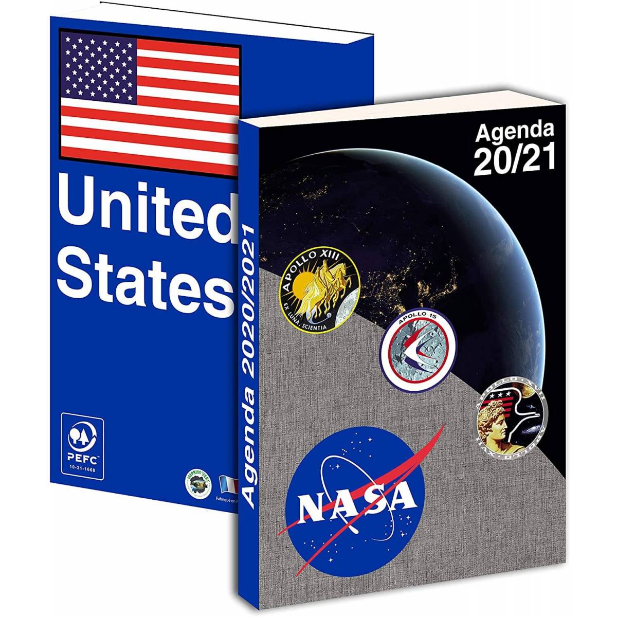 Agenda 2020-2021 NASA Journalier 12 x 17 cm