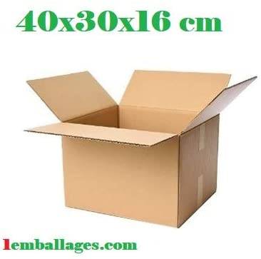 Cartons d'Expédition ou Déménagement 35X23X25 cm 10 fabriqué en France - 1Emballages 