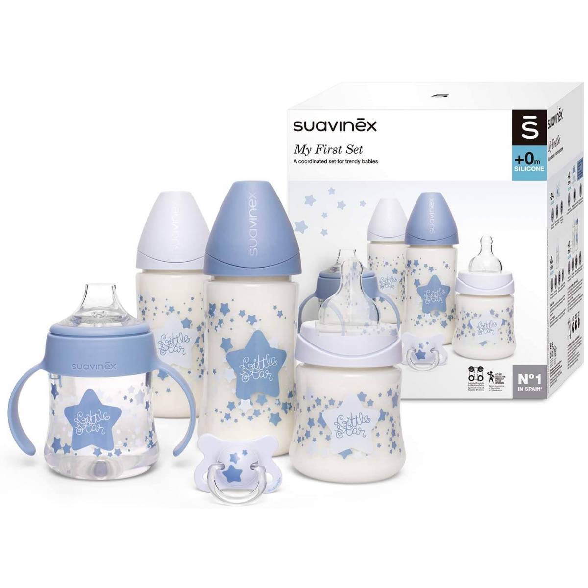solo cap Broek Suavinex My Essentials Blue Star Baby Bottle Box