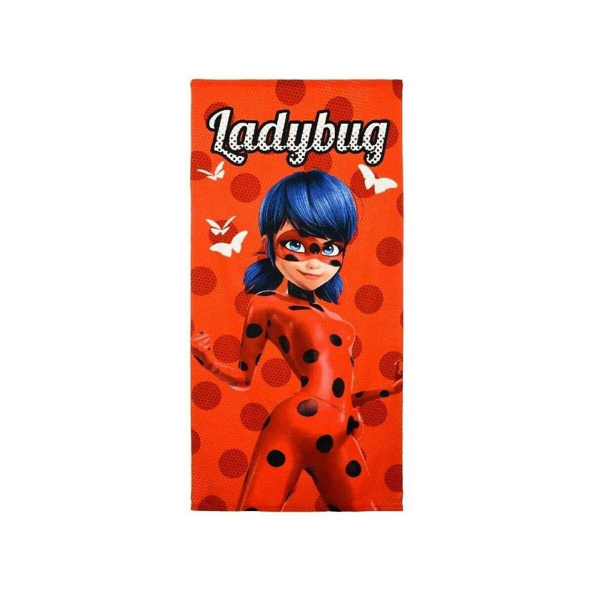 Serviette de Plage Miraculous Ladybug Rouge 140 x 70 cm