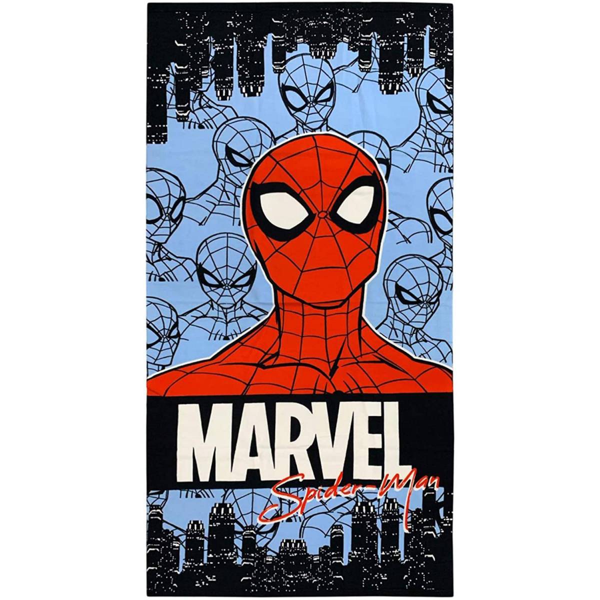 Serviette de Plage Spiderman Bleu Foncé 140 x 70 cm