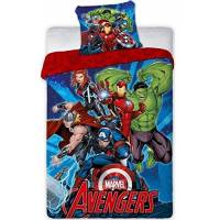 Housse de Couette Réversible Marvel Avengers 140 x 200 cm + Taie d'Oreiller 63 x 63 cm
