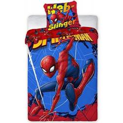 Spiderman Red Reversible Duvet Cover 140 x 200 cm + Pillowcase 63 x 63 cm