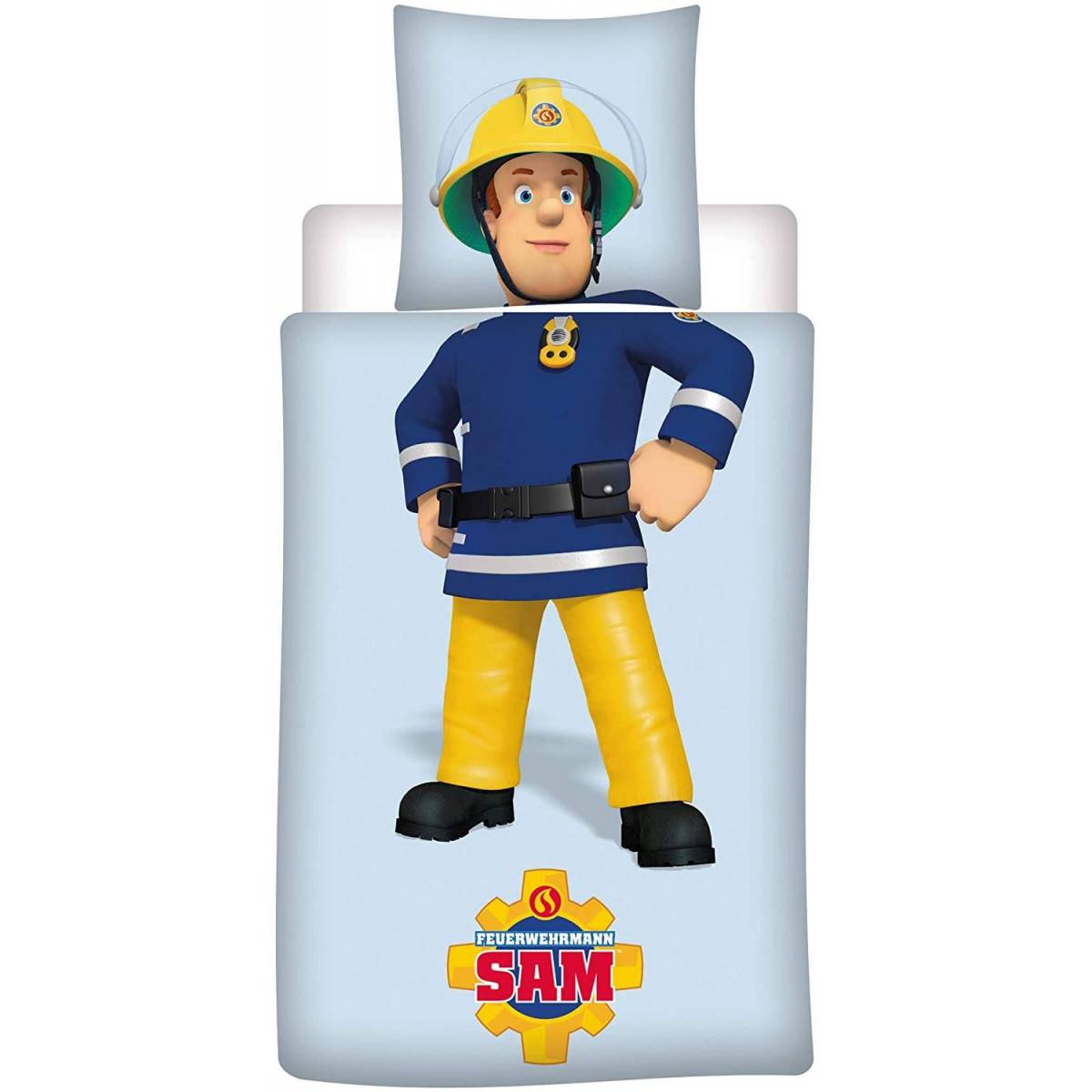 Feuerwehrmann Sam Kinder Bettwäsche Set Bettbezug 140x200 cm