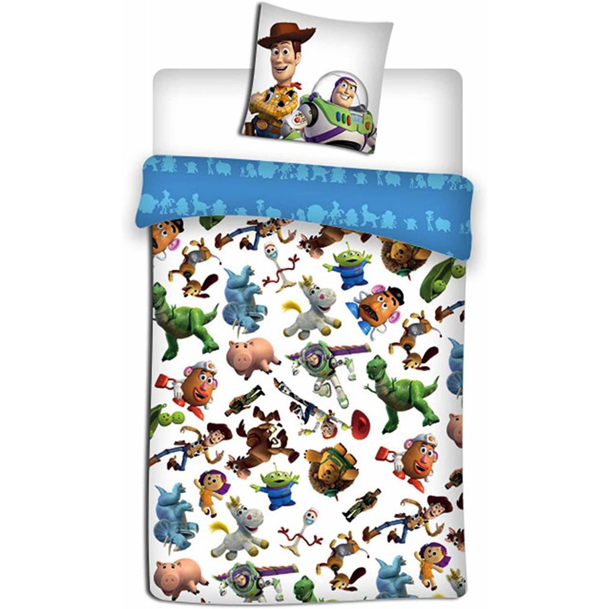 Toy Story 4 - Housse de Couette 140 x 200 cm + taie d'oreiller