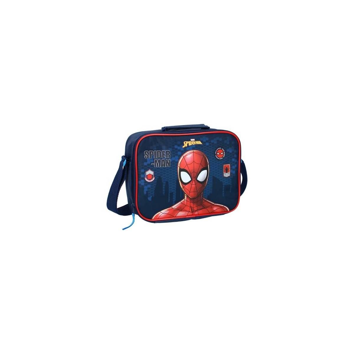 Spiderman Borsa pranzo isolata-Nuovissimo con etichetta-Originale Prodotto con Licenza 