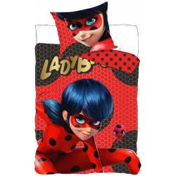Miraculous Ladybug Reversible Duvet Cover 140 x 200 + Red Pillowcase