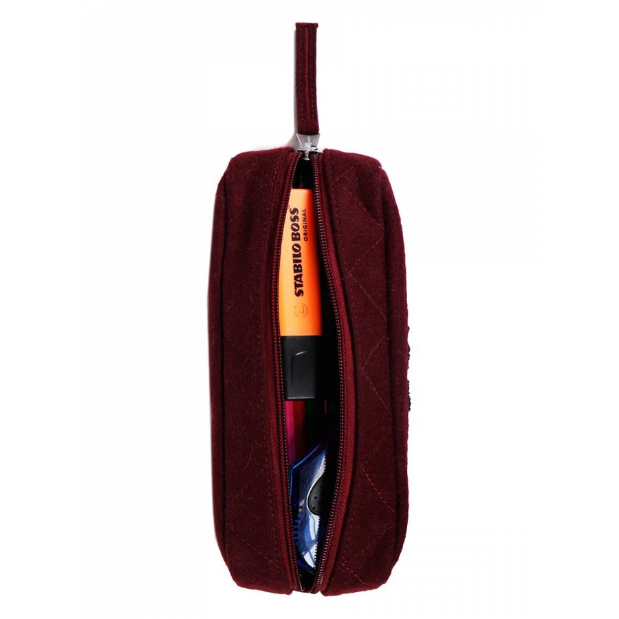 Schott College Burgundy S pencil case