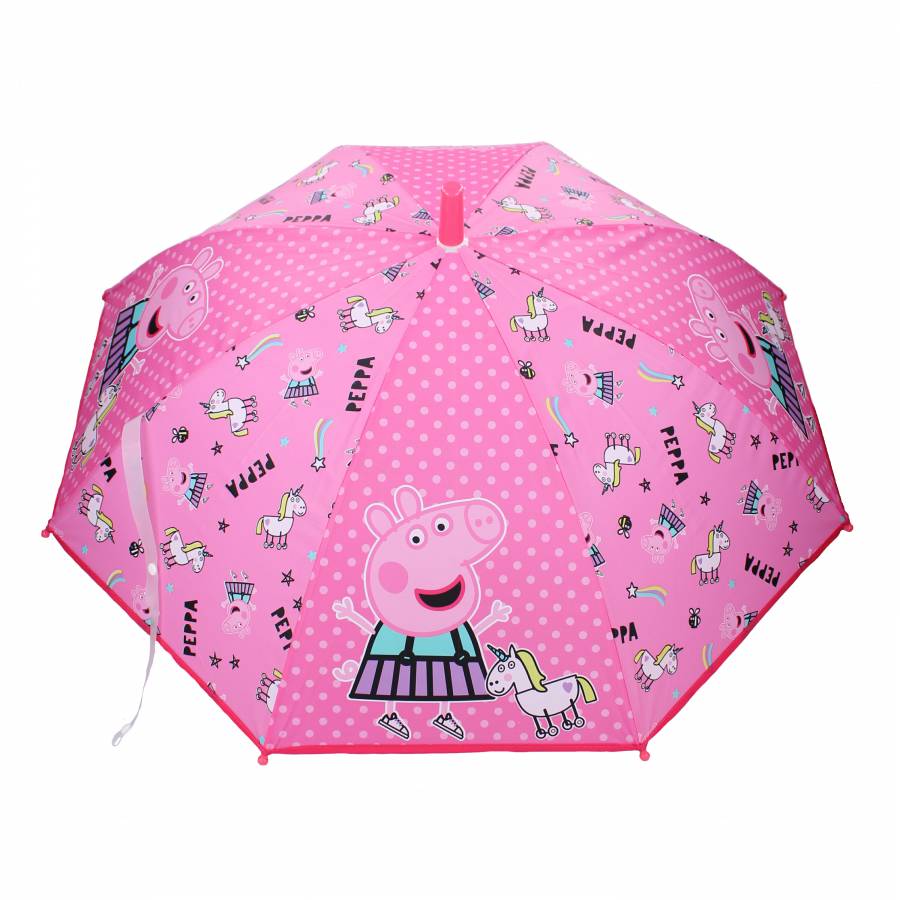 Peppa Wutz Pig Kinder Stock-Schirm Regenschirm Kuppelschirm 