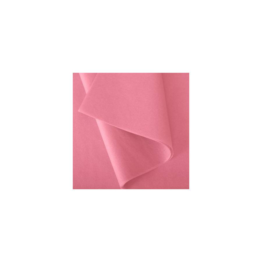 Paquet de 480 feuilles papier de soie rose 50x75cm