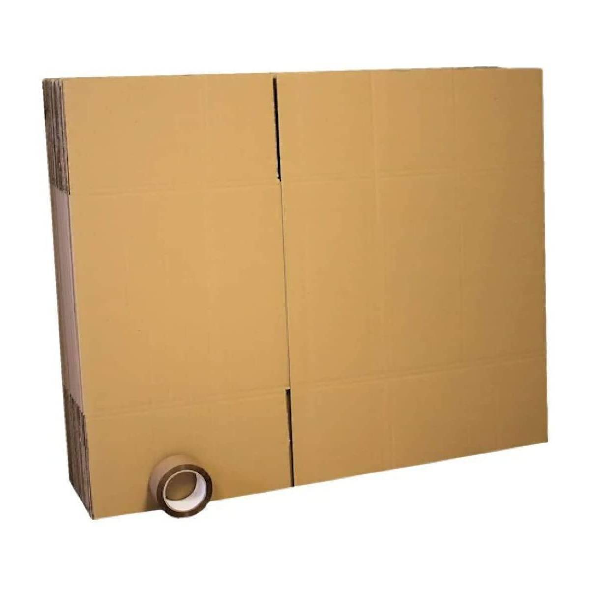 Kit Déménagements Lot de 10 cartons 60x40x40 cm + adhésif - pour déménagements ou expéditions