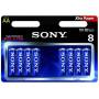 8 Piles Sony Alkaline AA Xtra Power