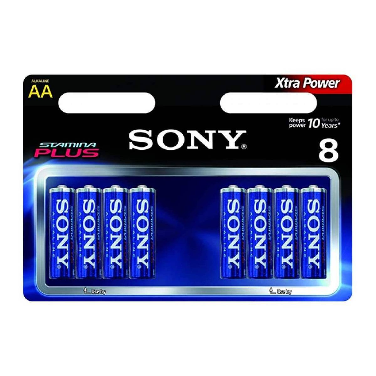 8 Piles Sony Alkaline AA Xtra Power