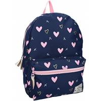 Mochila Milky Kiss Young, Wild & Free Pink Hearts