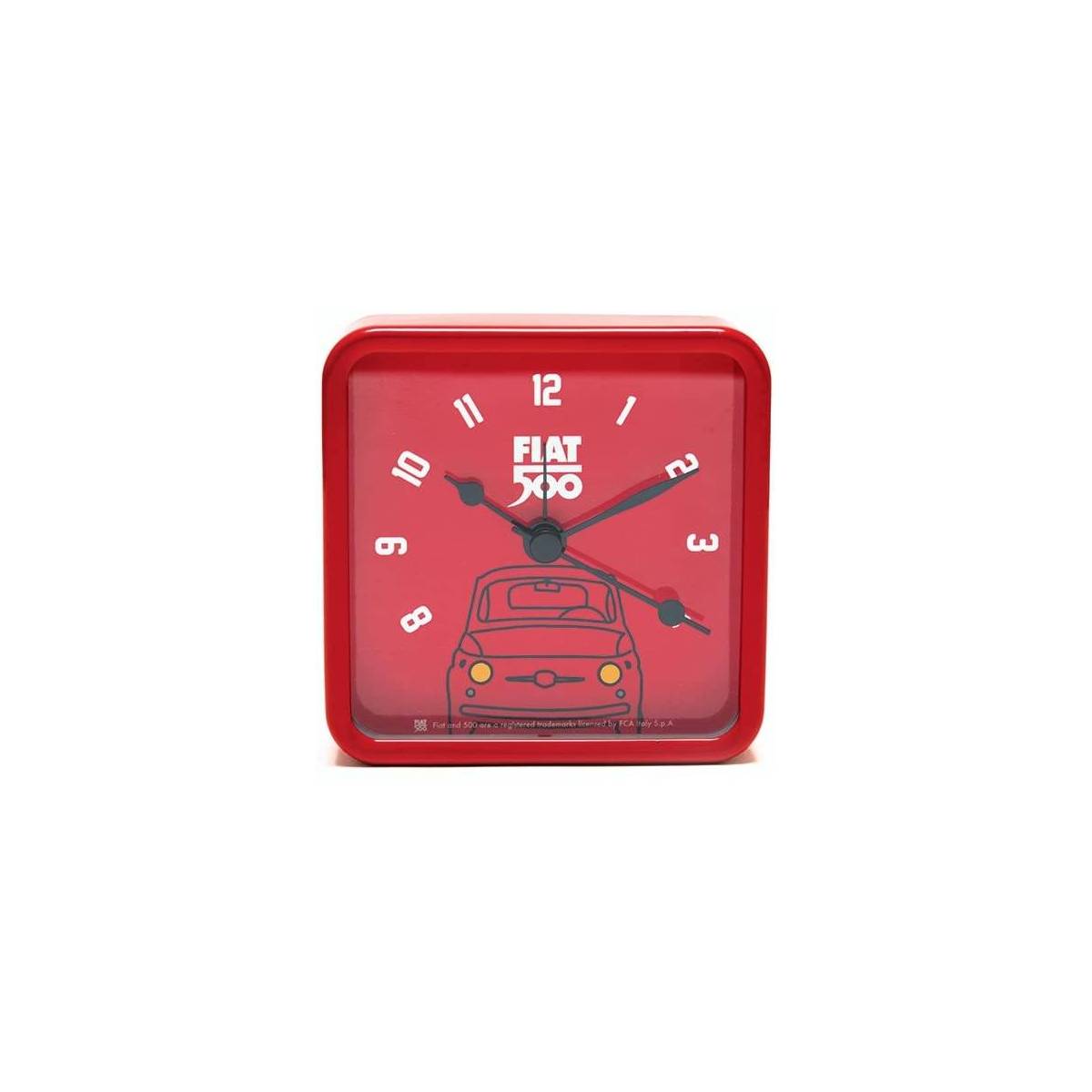 Fiat 500 Vintage Red Mini Alarm Clock