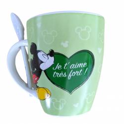 Mug Céramique Mickey Mouse Cadeau - Amitié Vert