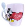 Mickey Mouse Ceramic Mug Gift - Red Friendship
