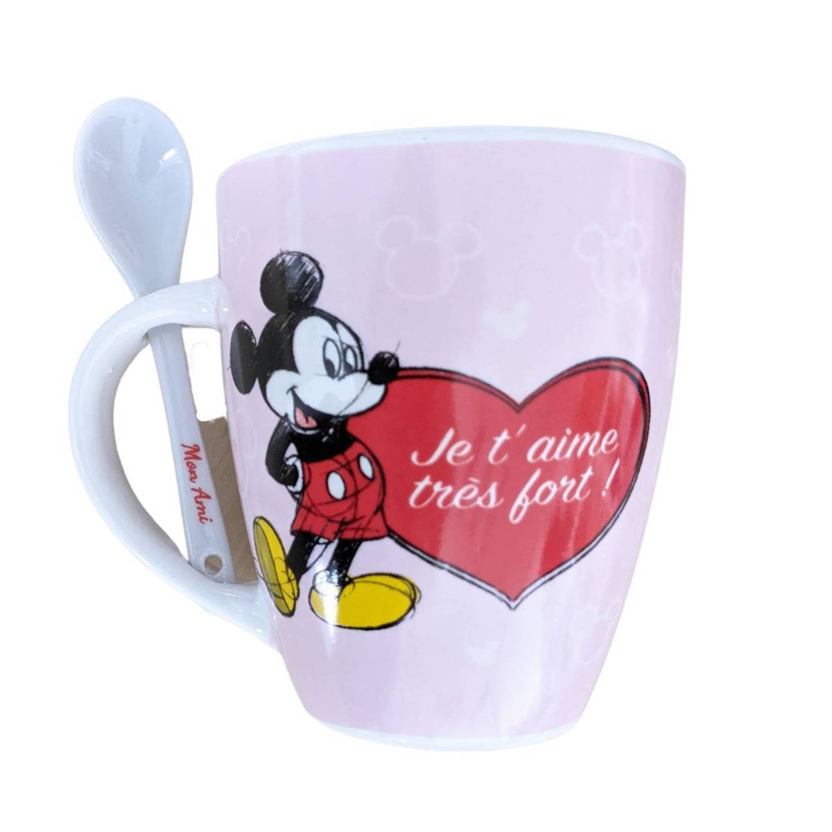 Mug Céramique Mickey Mouse Cadeau - Amitié Rouge