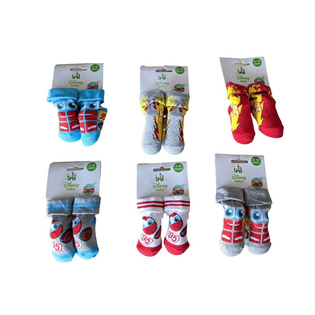 Cars socks 0 to 6 months and 6 to 12 months