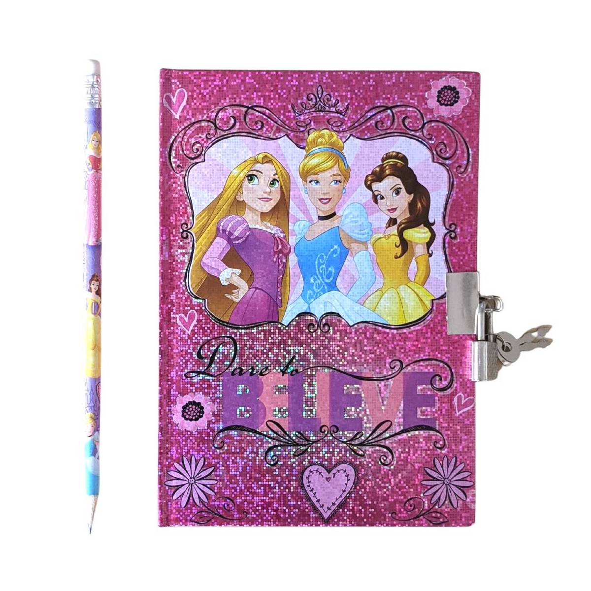Disney Princess Secret Notebook with Pencil