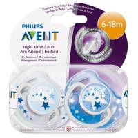 Pacifiers Night Philips Avent 6-18 Months Blue